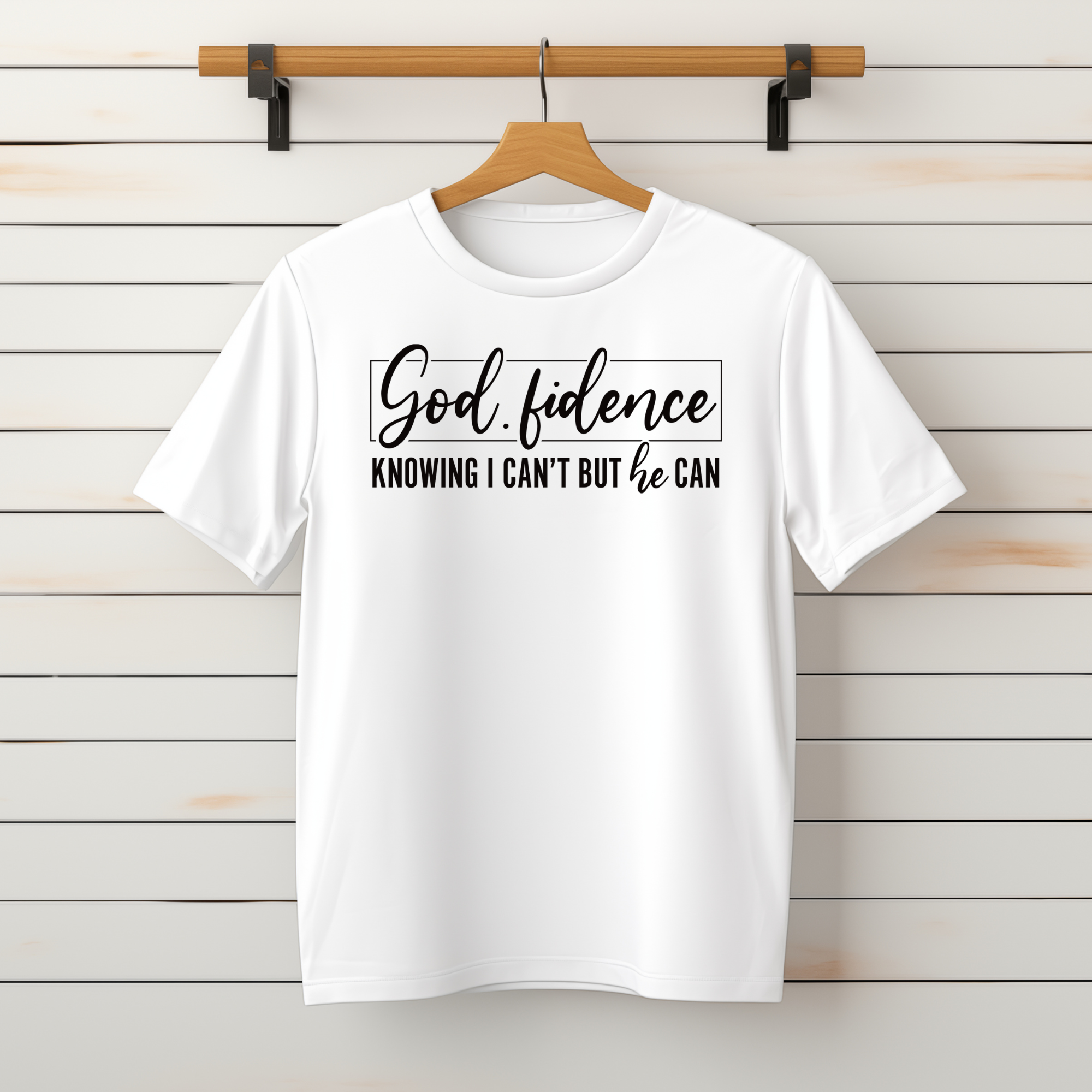 Faith Graphic Tee - Knowing I Can't But He Can