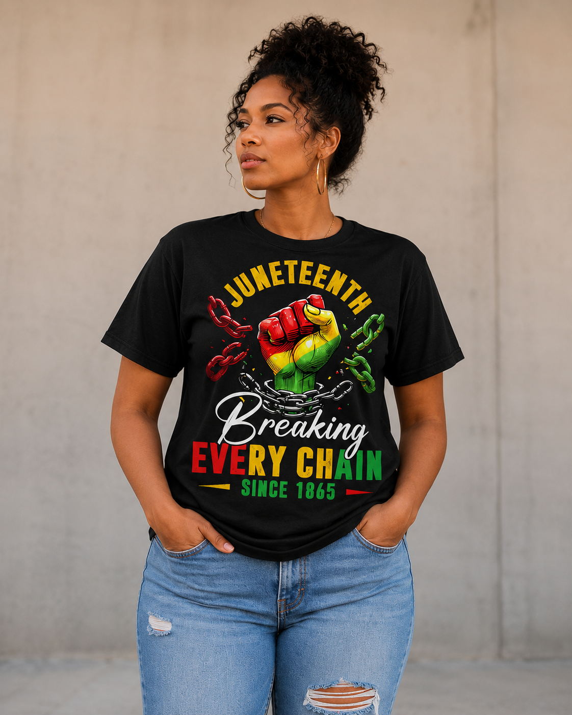 Juneteenth Graphic Tee - Breaking Every Chain