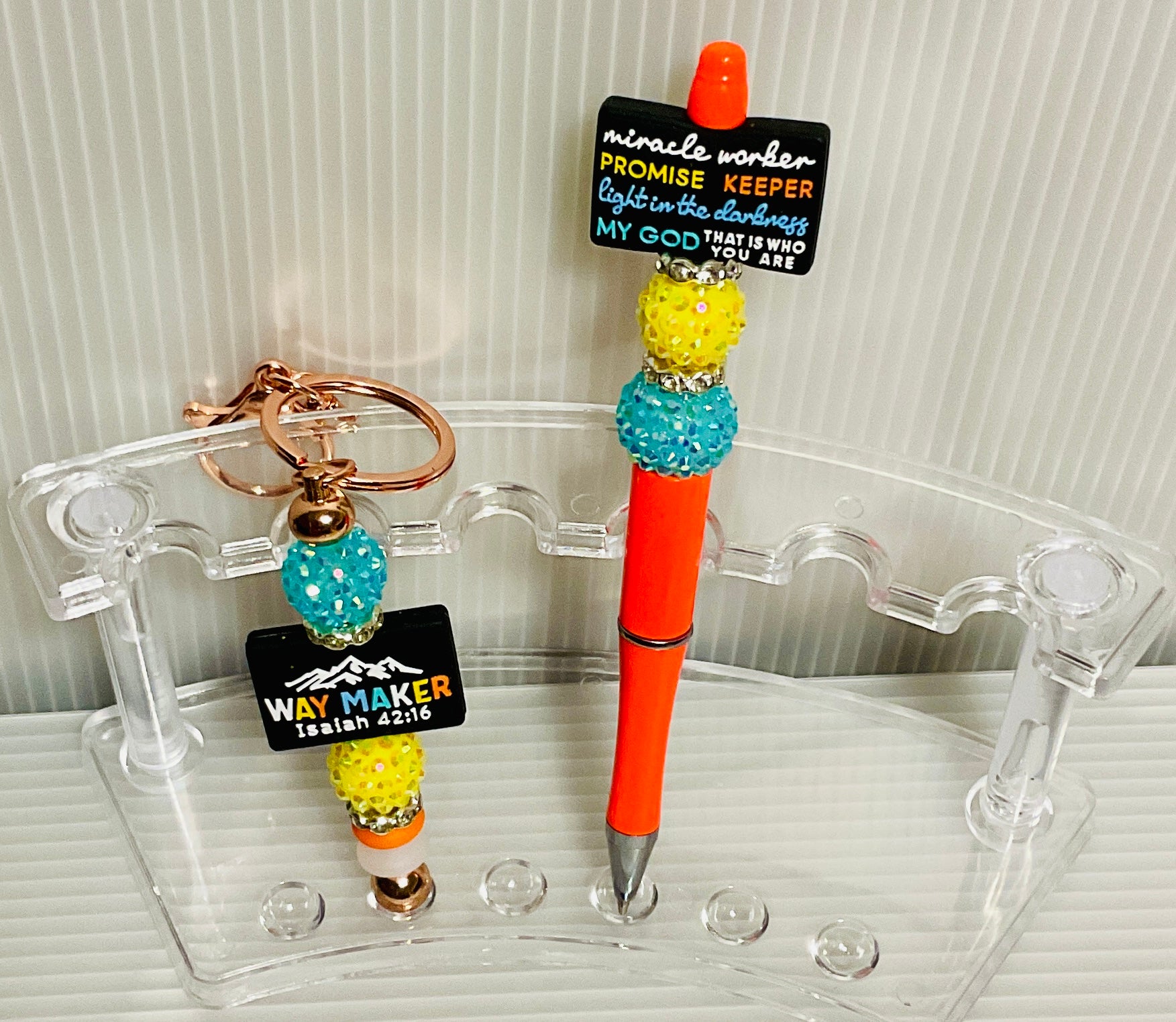 Inspirational pen & keychain set