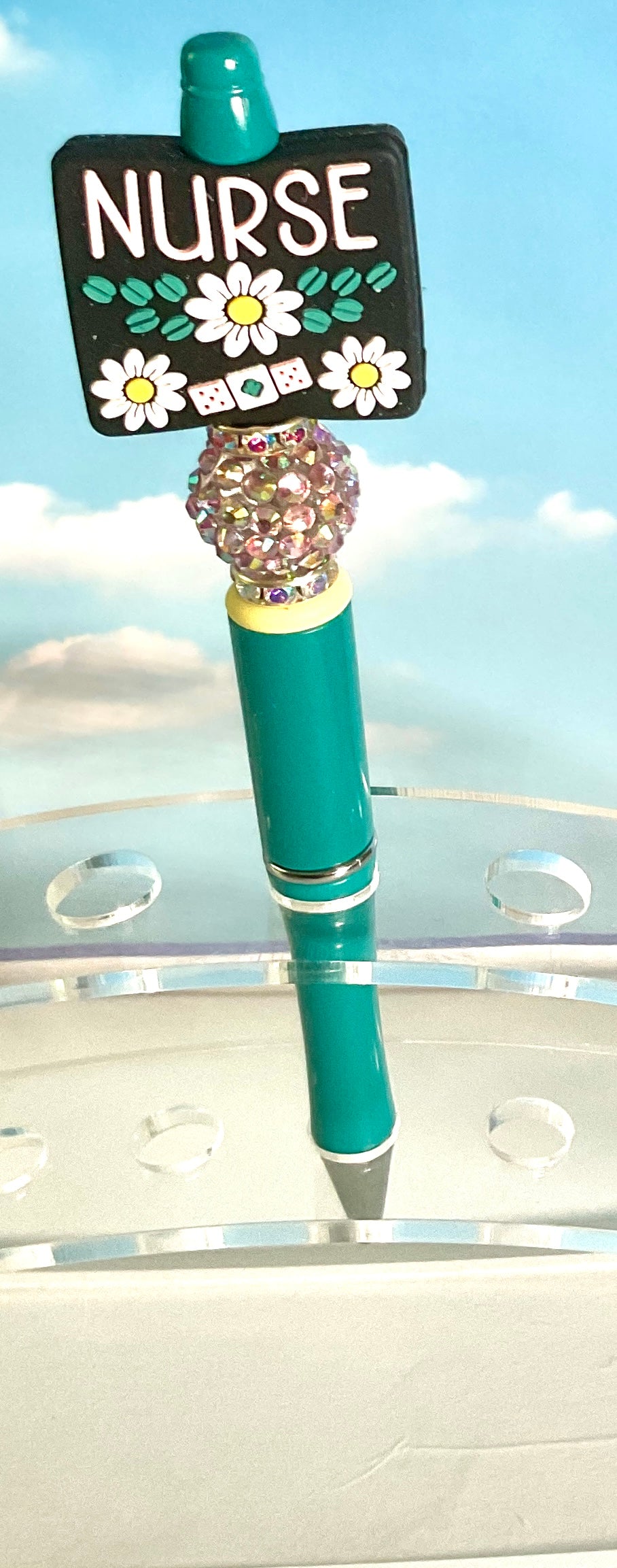 teal nurse pen