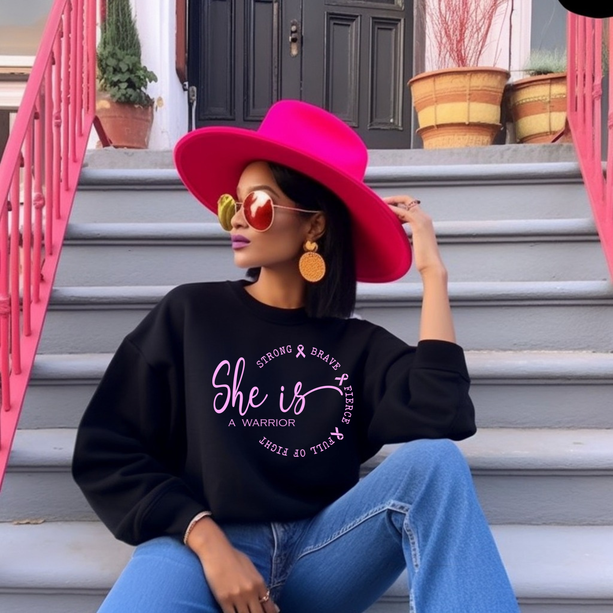 breast cancer sweat shirt