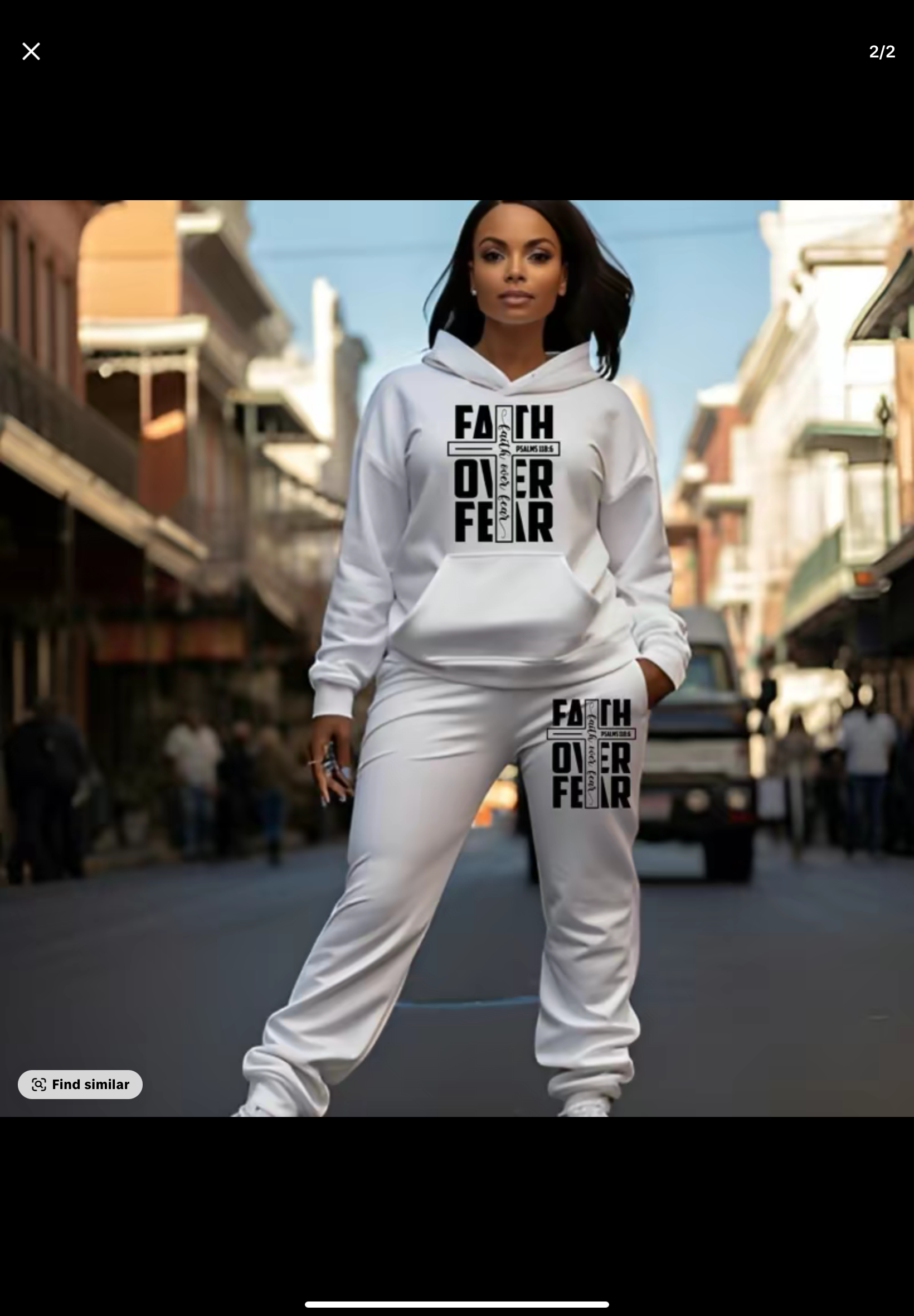 2pc faith over fear sweatsuit